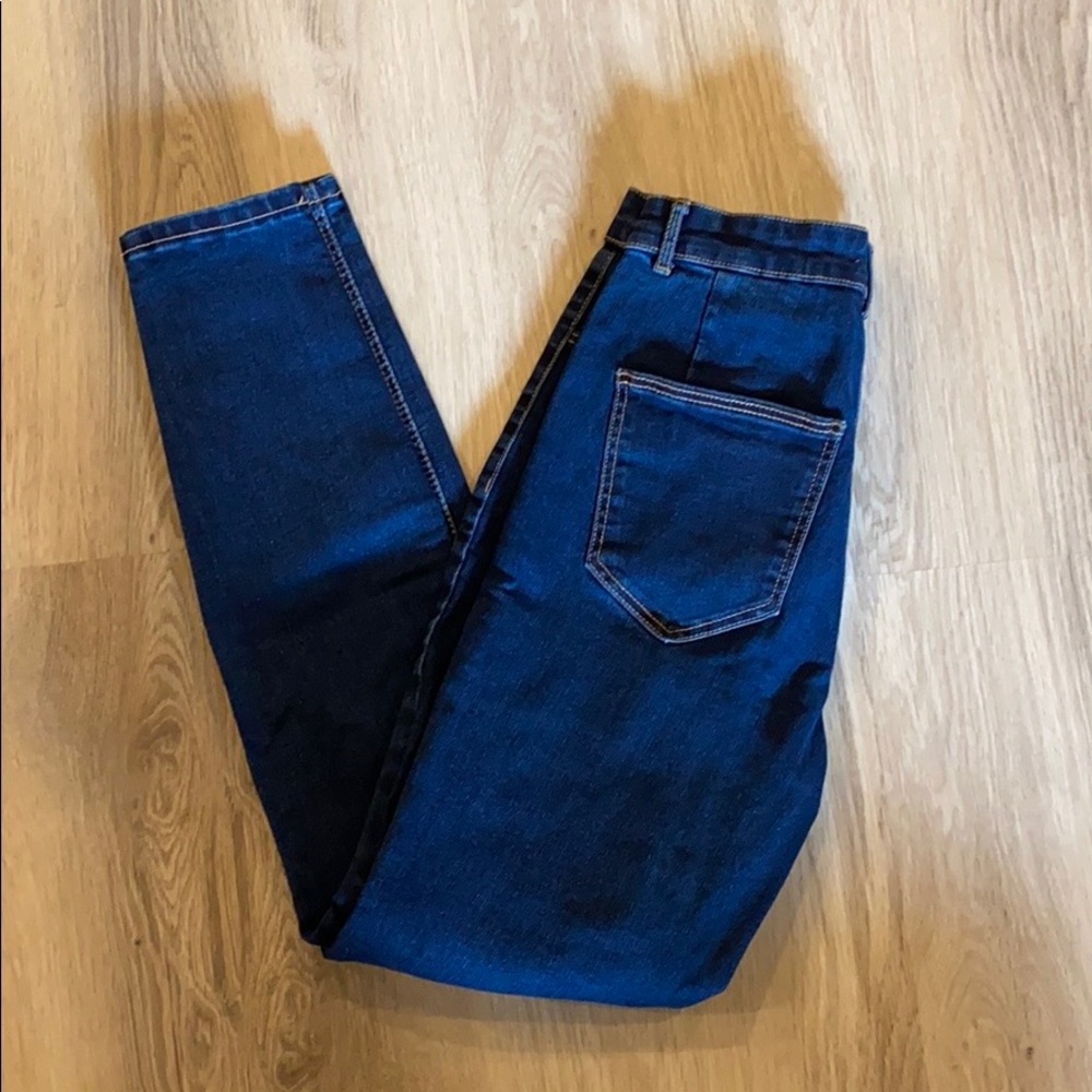 Zara high waisted dark wash jeans